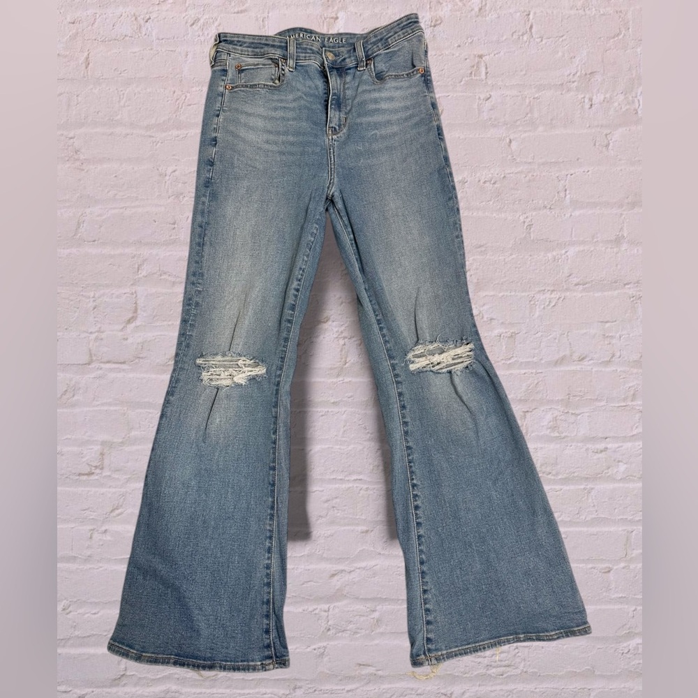 American Eagle Outfitters Light Blue Flare Jeans